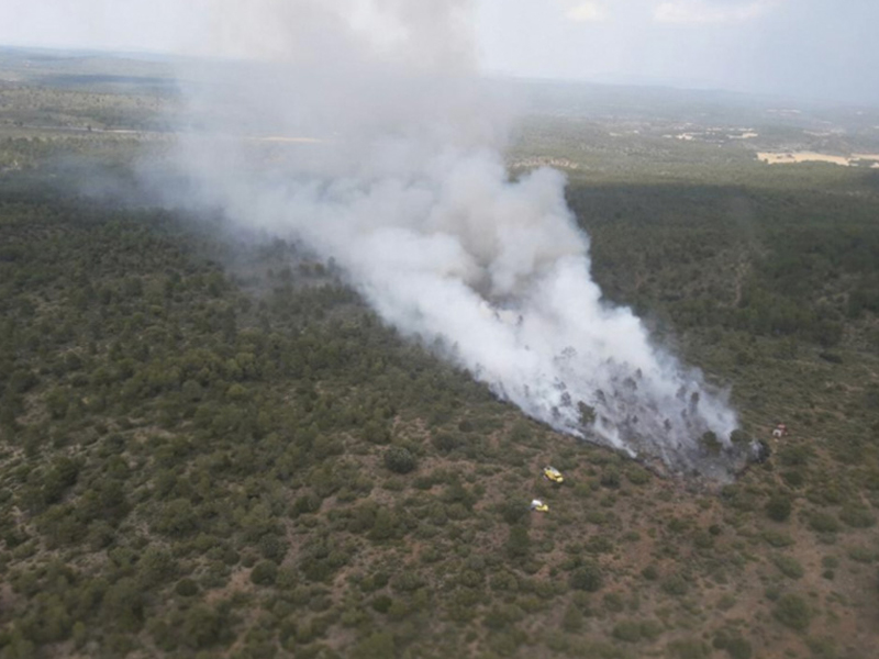 Extinguidos los dos incendios forestales declarados en Mira y Aliaguilla este sábado - imagen 1