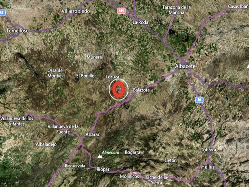 Nuevo temblor de tierra en la provincia de Albacete - imagen 1