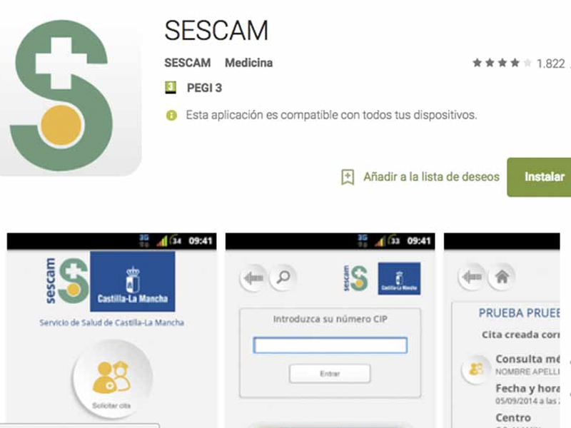 La APP de cita previa del SESCAM incrementa sus descargas en un 48 por ciento - imagen 1