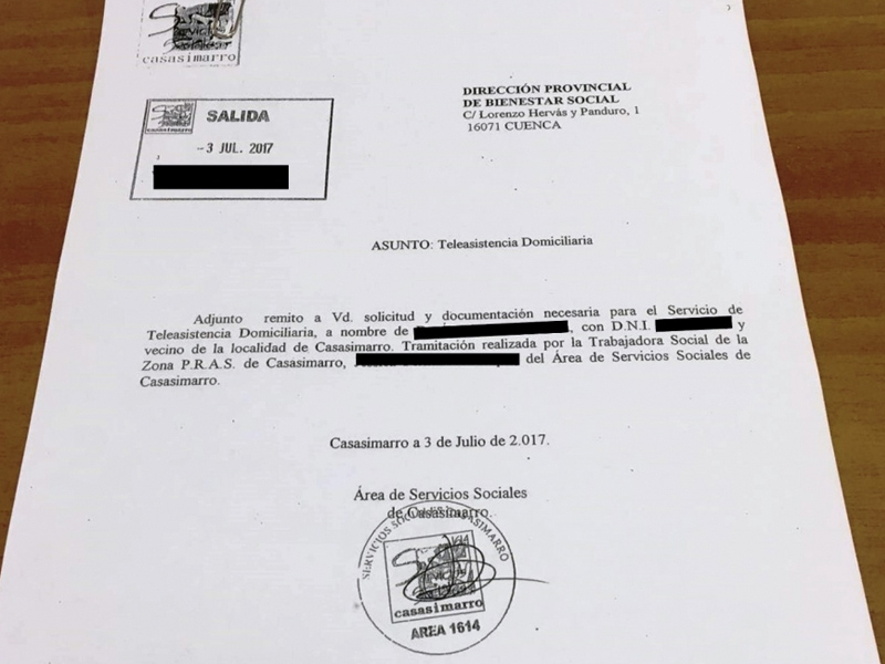 El PP denuncia el caso de un anciano de Casasimarro que lleva siete meses esperando la Teleasistencia - imagen 1