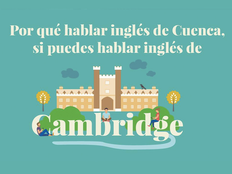 Una academia pide disculpas por su eslogan '¿Por qué hablar inglés de Cuenca si puedes hablar inglés de Cambridge?' - imagen 1