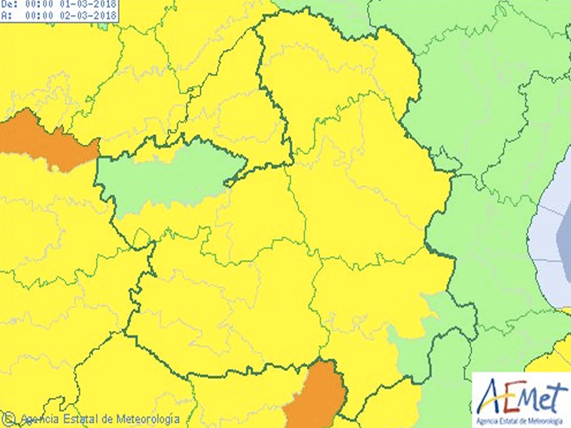 Aviso amarillo por vientos que pueden alcanzar los 80 kilómetros - imagen 1