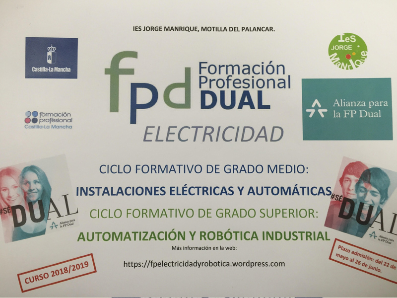 Abierto el plazo de admisión a Ciclos Formativos en el IES Jorge Manrique de Motilla - imagen 1