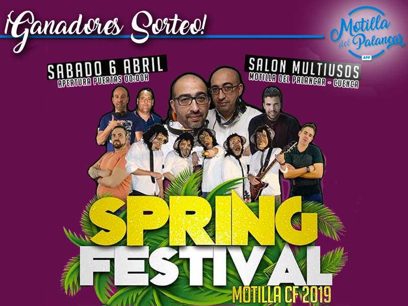 GANADORES SORTEO | 5 Entradas individuales para SPRINF FESTIVAL MOTILLA CF 2019 - imagen 1