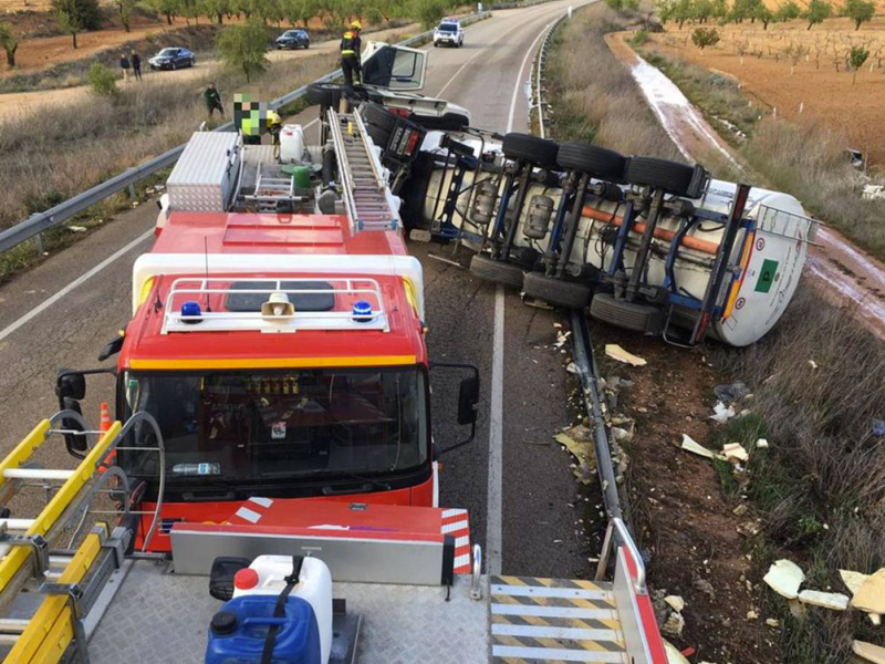 Accidente camiones