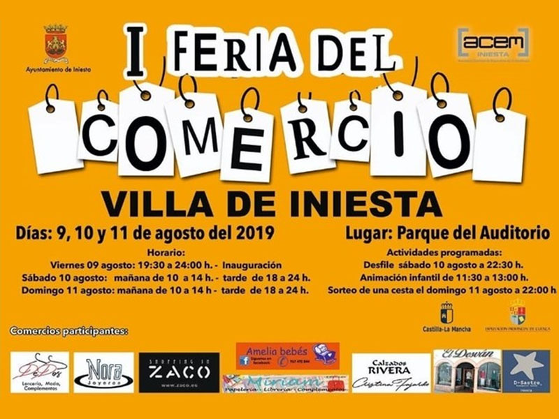 Todo listo para la I Feria del Comercio Villa de Iniesta - imagen 1