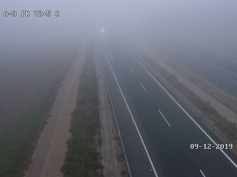 La niebla dificulta la circulación en la A-3 desde Tarancón a Motilla y en San Clemente - imagen 1