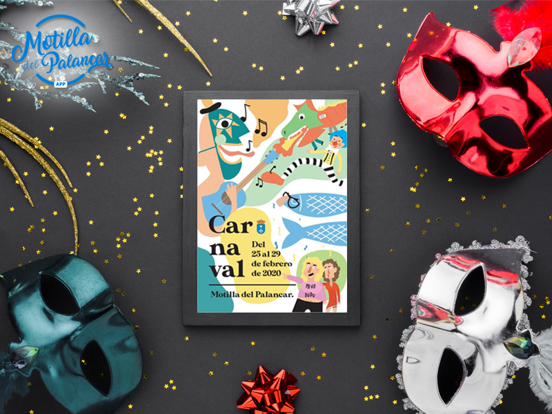 Cartel ganador para Carnavales 2020 de Motilla del Palancar - imagen 1