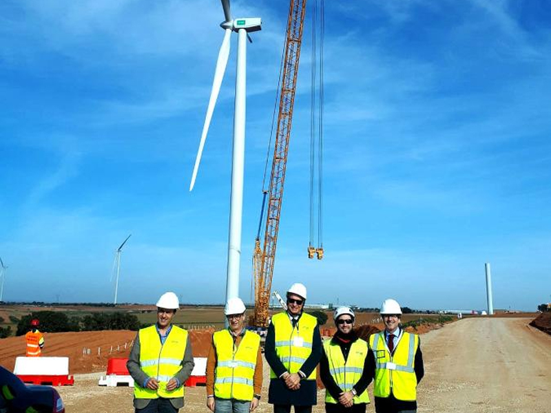 La construcción de un parque eólico en Motilla emplea a 150 trabajadores - imagen 1