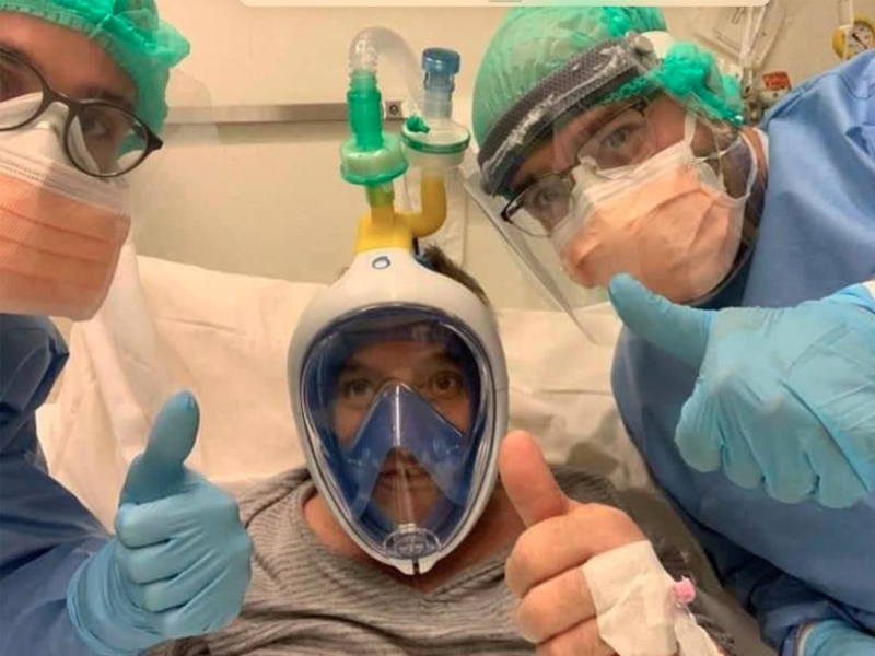 Pediatras de Cuenca solicitan máscaras de buceo de Decathlon para luchar contra la pandemia - imagen 1