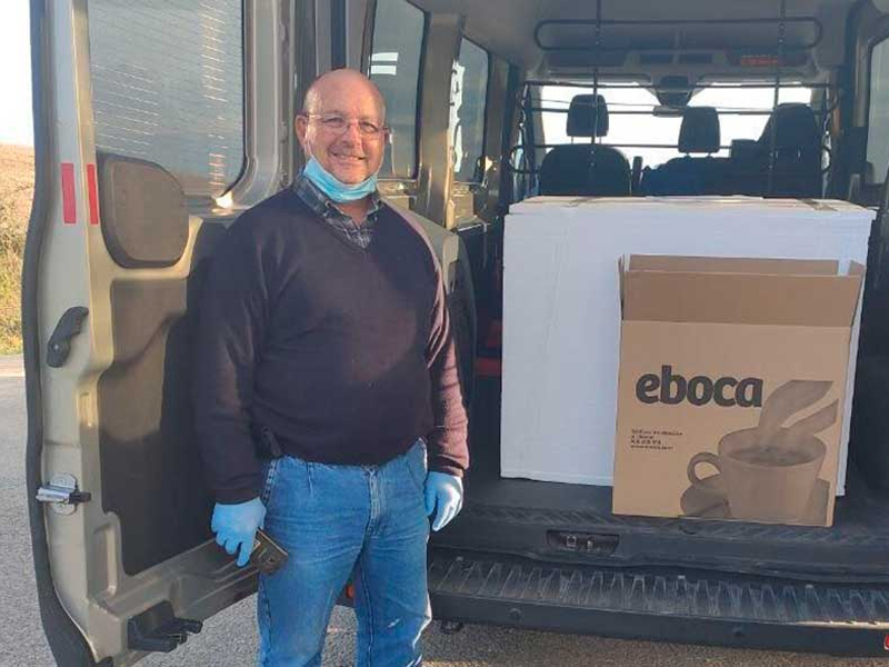 La Diputación de Cuenca y la Junta repartirán un total de 7.000 viseras que han sido donadas por la empresa Eboca - imagen 1