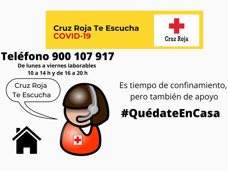 ‘Cruz Roja te escucha’ ofrece apoyo psicosocial frente al COVID-19 - imagen 1
