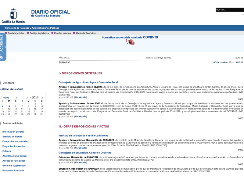 El DOCM publicará el día 11 de mayo el nuevo calendario de admisión del alumnado - imagen 1
