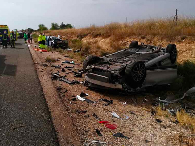 Una persona ha perdido la vida, y otras seis han resultado heridas en un accidente de tráfico en Tébar - imagen 1
