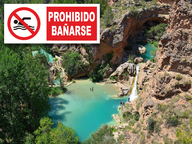 Prohibido el baño en las Chorreras de Enguidanos - imagen 1