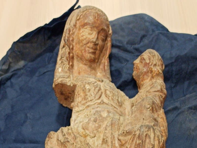 La parroquia de Valverde de Júcar recupera una imagen románica de Santa Ana desaparecida en la Guerra Civil - imagen 1