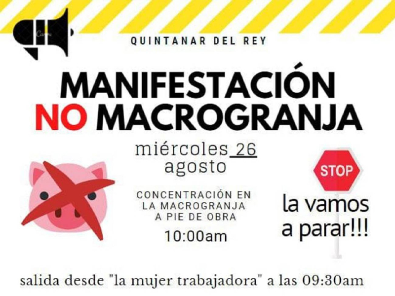 Quintanar se manifestará contra la Macrogranja el miércoles - imagen 1