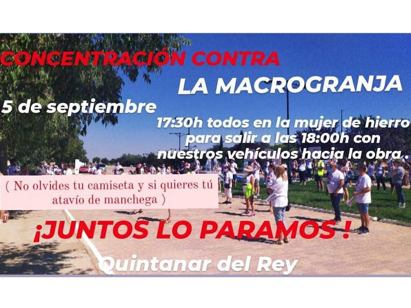 Stop Macrogranjas en Quintanar del Rey convoca una nueva concentración - imagen 1