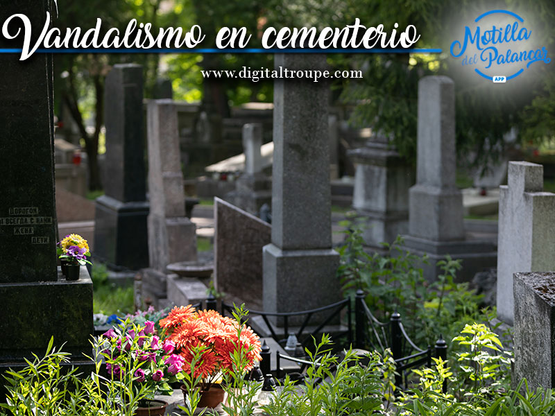 Vandalismo en el cementerio de Graja de Iniesta - imagen 1