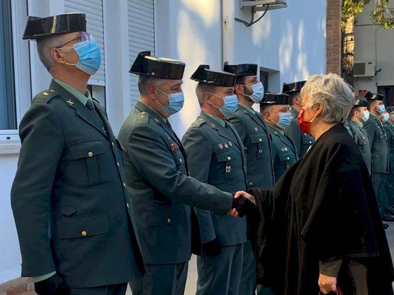 Primera visita de la subdelegada del Gobierno a la Comandancia de Cuenca - imagen 1