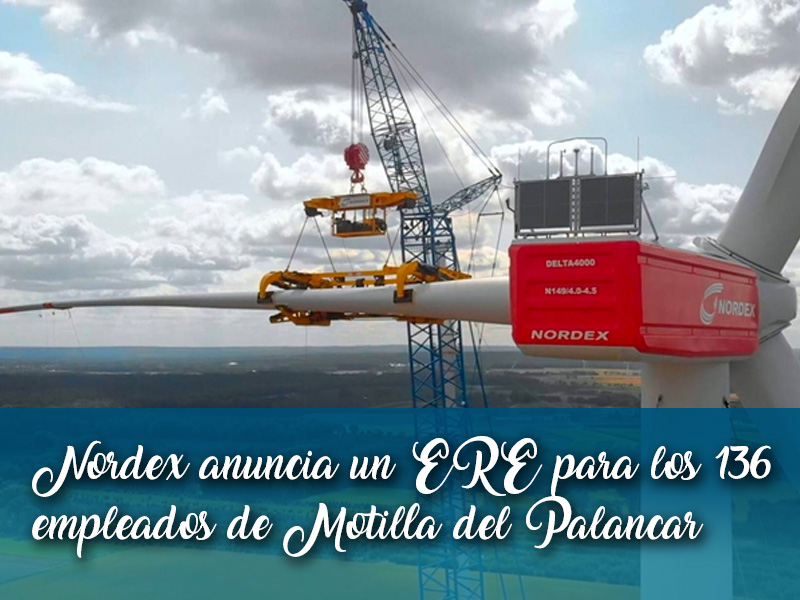 Nordex anuncia un ERE para los 136 empleados de Motilla del Palancar - imagen 1