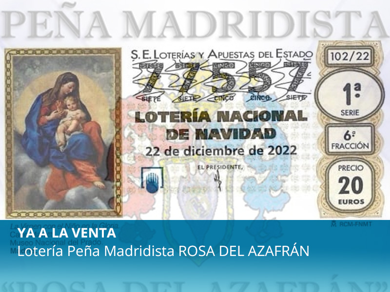 Ya a la venta la lotería de la Peña - imagen 1