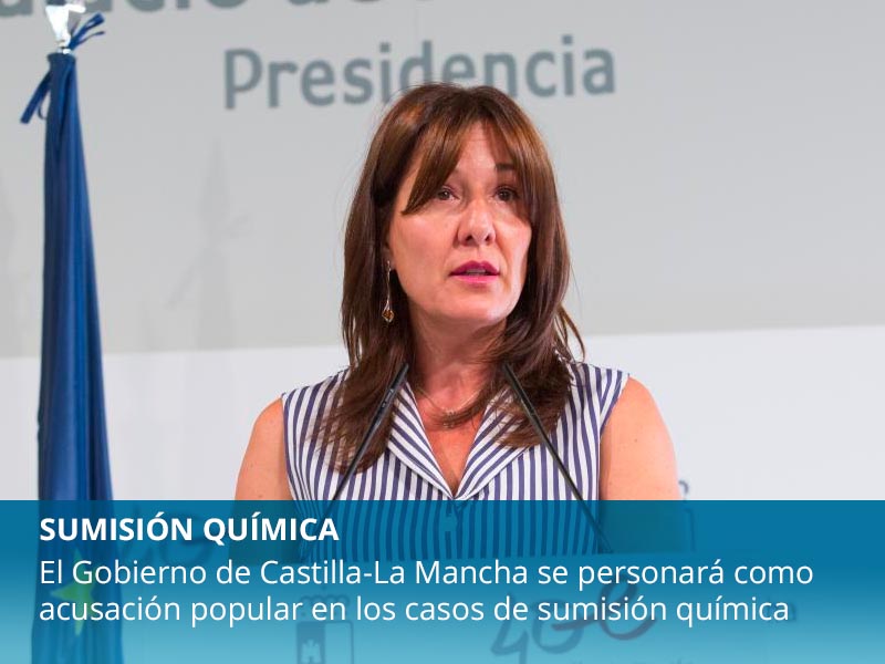 El Gobierno de Castilla-La Mancha se personará como acusación popular en los casos de sumisión química o pinchazo con agresión sexual - imagen 1