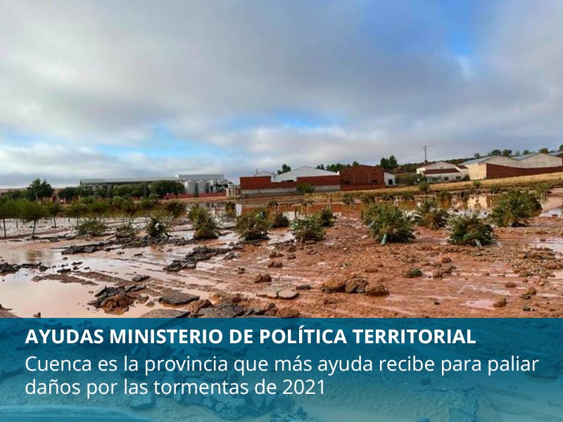 Cuenca es la provincia que más ayuda recibe para paliar daños por las tormentas de 2021 - imagen 1