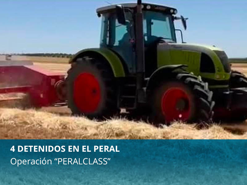 Cuatro detenidos por el hurto de un tractor y una empacadora en El Peral - imagen 1