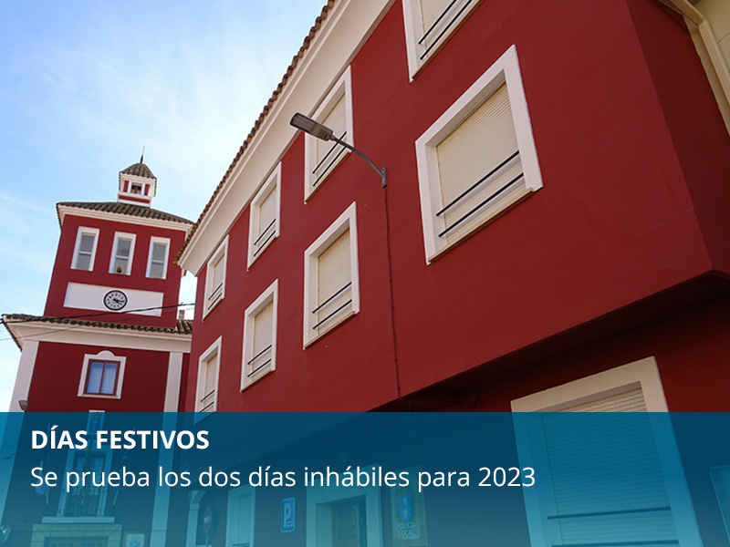 Días inhábiles 2023 en Motilla del Palancar - imagen 1