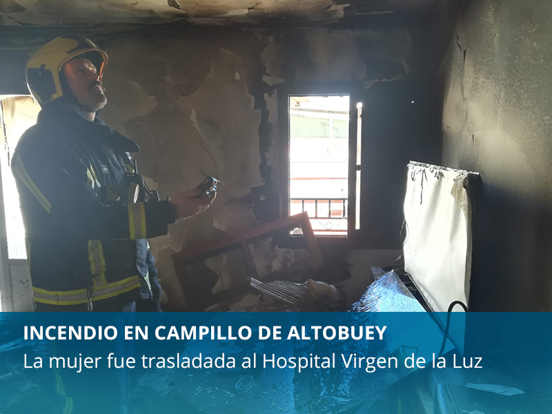 Incendio en Campillo de Altobuey - imagen 1