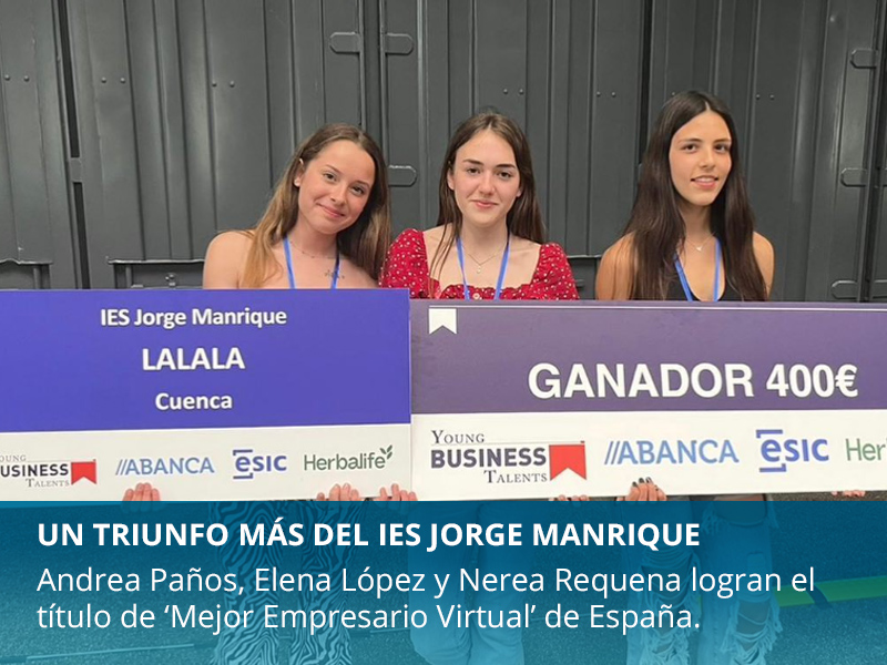 IES Jorge Manrique triunfa en el Young Business Talents - imagen 1