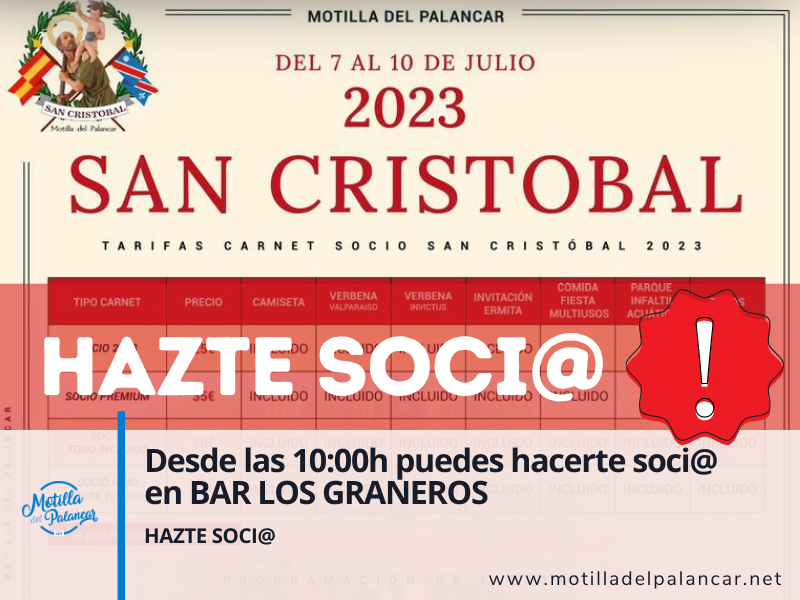 ¡Hazte soci@ de San Cristóbal en 2023! - imagen 1