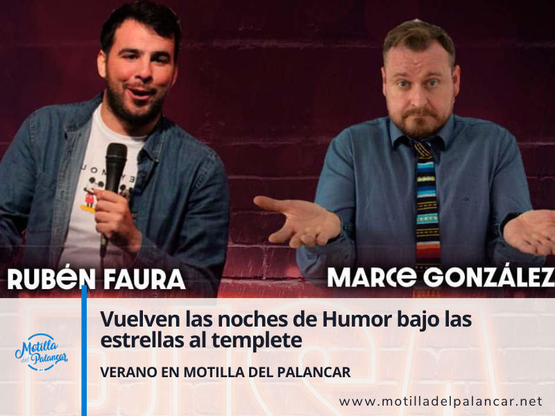 Vuelven las risas al templete del parque "El Carrascal" en Motilla del Palancar: Noches de Humor bajo las estrellas - imagen 1