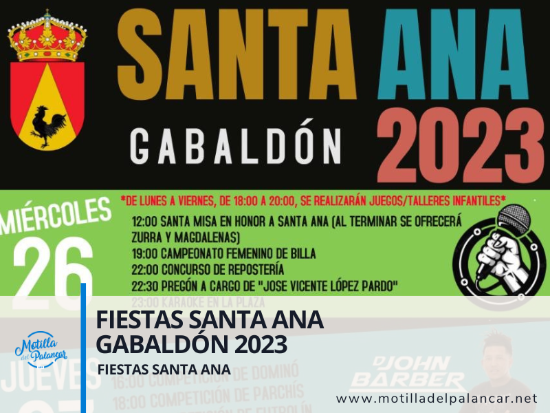 FIESTAS SANTA ANA GABALDÓN 2023 - imagen 1
