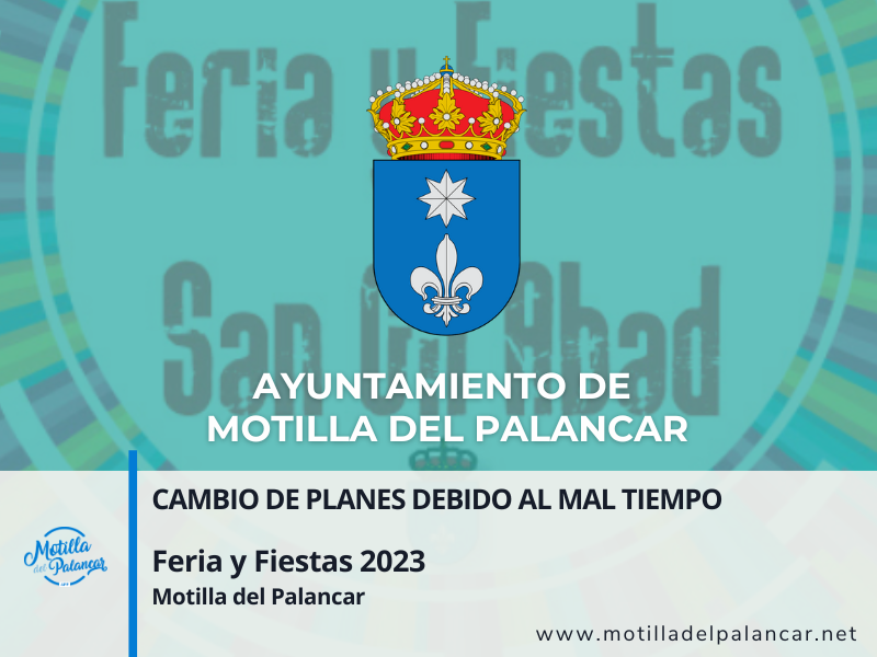 CAMBIO DE PLANES DEBIDO AL MAL TIEMPO: ACTIVIDADES DEL SÁBADO EN MOTILLA DEL PALANCAR SE TRASLADAN AL SALÓN MULTIUSOS - imagen 1