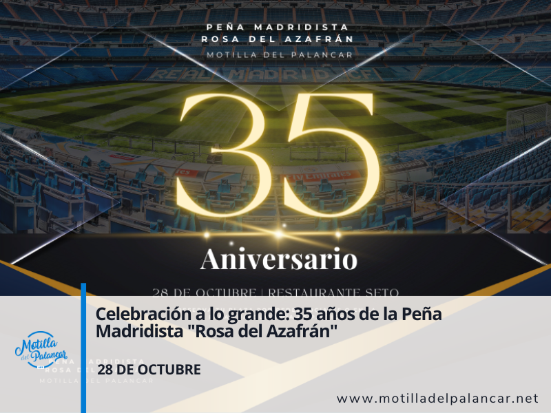 Celebración a lo grande: 35 años de la Peña Madridista "Rosa del Azafrán" - imagen 1