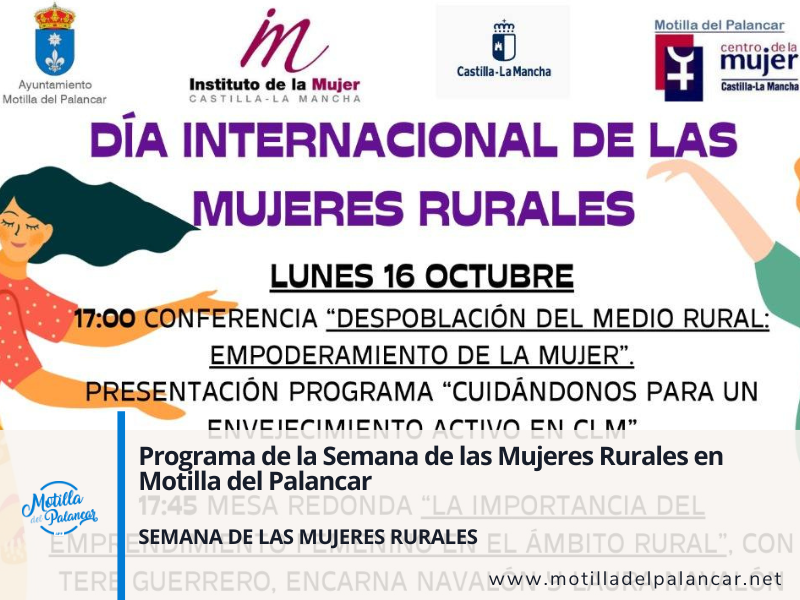 Programa de la Semana de las Mujeres Rurales en Motilla del Palancar - imagen 1