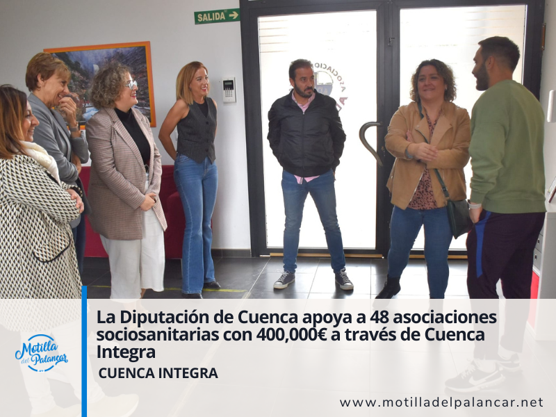 La Diputación de Cuenca apoya a 48 asociaciones sociosanitarias con 400,000€ a través de Cuenca Integra - imagen 1