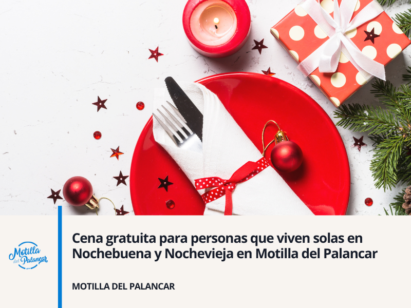Cena gratuita para personas que viven solas en Nochebuena y Nochevieja en Motilla del Palancar - imagen 1