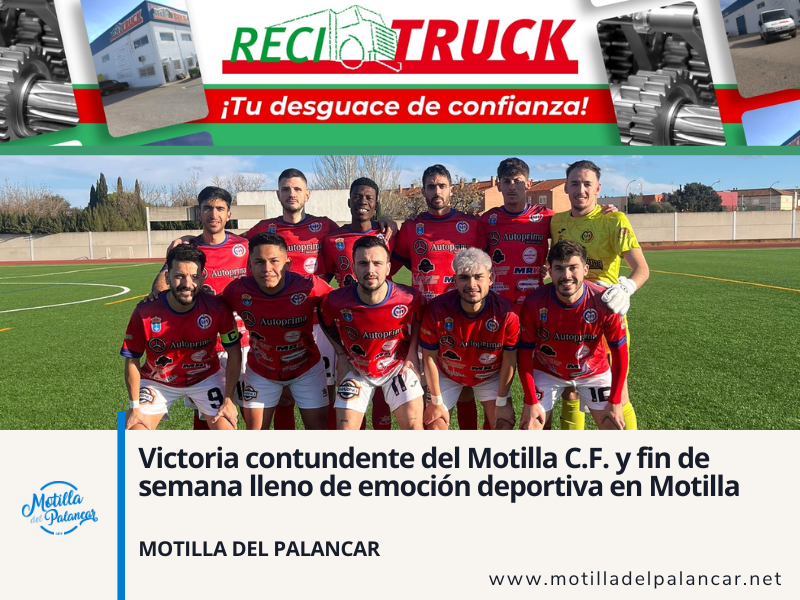 Victoria contundente del Motilla C.F. y fin de semana lleno de emoción deportiva en Motilla - imagen 1