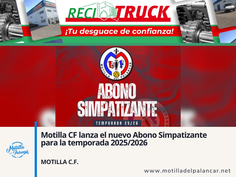 Motilla CF lanza el nuevo Abono Simpatizante para la temporada 2025/2026 - imagen 1