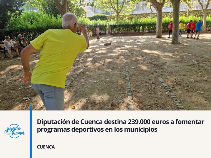 Diputación de Cuenca destina 239.000 euros a fomentar programas deportivos en los municipios - imagen 1