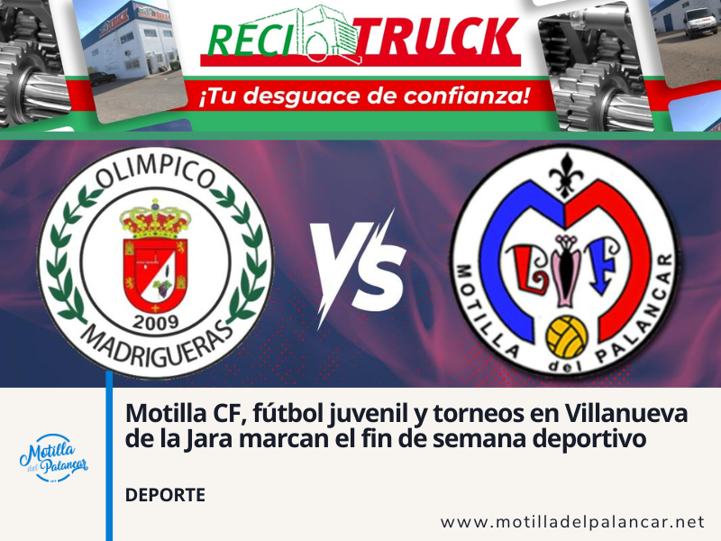 Motilla CF, fútbol juvenil y torneos en Villanueva de la Jara marcan el fin de semana deportivo - imagen 1