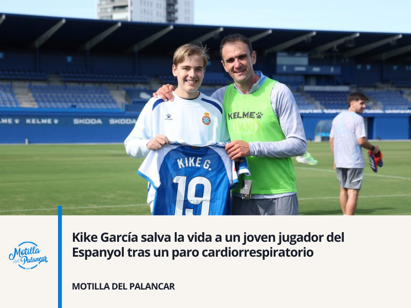 Kike García salva la vida a un joven jugador del Espanyol tras un paro cardiorrespiratorio - imagen 1