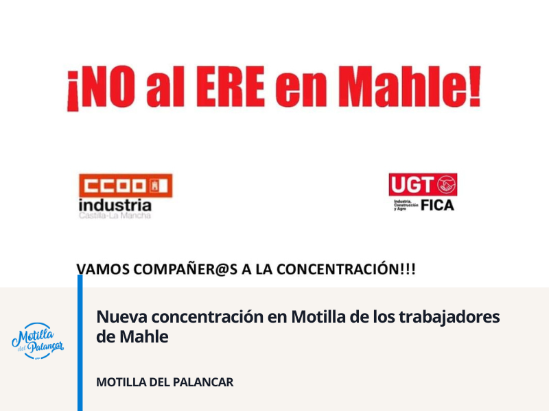 Nueva concentración en Motilla de los trabajadores de Mahle - imagen 1