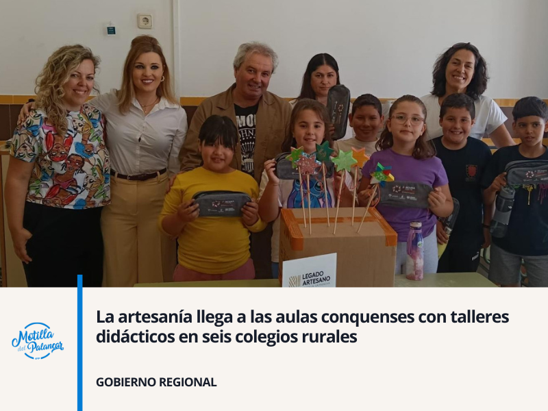 La artesanía llega a las aulas conquenses con talleres didácticos en seis colegios rurales - imagen 1