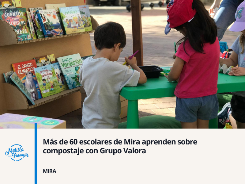 Más de 60 escolares de Mira aprenden sobre compostaje con Grupo Valora - imagen 1