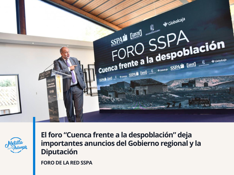 El foro “Cuenca frente a la despoblación” deja importantes anuncios del Gobierno regional y la Diputación - imagen 1