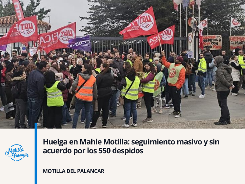 Huelga en Mahle Motilla: seguimiento masivo y sin acuerdo por los 550 despidos - imagen 1
